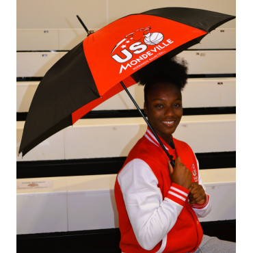 Parapluie golf rouge et noir